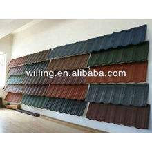 Colorful stone coated steel roofing sheet